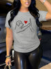 Dog Print T-Shirt Casual Short Sleeve Top For Spring & Summe Women's Clothing Short Sleeve T-Shirt women clothes