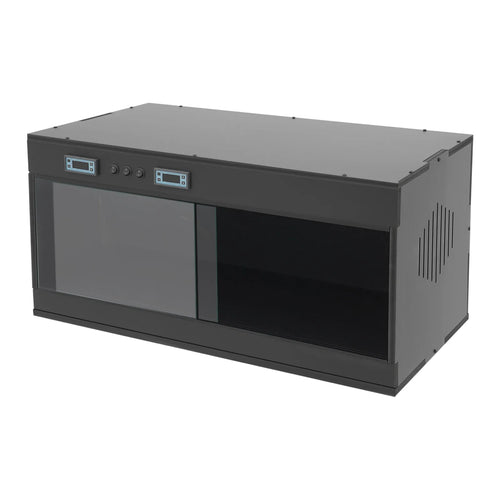 Reptile Lounge Habitat with Glass Sliding Door and Intelligent Thermostat 80*40*40cm Reptile Breeding Box LCD Reptile Pet  Box
