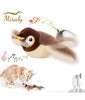 Interactive Cat Toys Rechargeable Flying Bird Cat Toy Chirping Flapping Bird(no Flying) Can Add Catnip Touch Activated Plush Toy