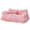 Winter Warm Plush Cat Bed Luxury Sofa Style Pet Nest for Small Medium Cats Dogs Comfortable Faux Fur Puppy Bed Cozy Pet Supplies
