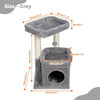 Pequlti Multi-Level Cat Tree Tower with Condo and Hammock