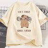 Capybara Gym T-Shirt Women Sports Tee Workout Fitness T Shirt Top Unisex Softstyle Women Tshirt Clothes Women Clothing