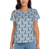 LOVE Blue Heeler Australian Cattle Dog T-Shirt Women Short Sleeve T Shirts O-Neck Clothes Cotton Summer Tees Streetwear