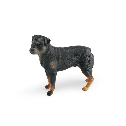 Labrador Rottweiler Puppy Dog Figurine Shepherd Dog Great Dane Dogs Animals Model Realistic Hand Painted Simulation Dog Statue