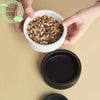(BBQ4)Reptile Food Bowl Anti-Escape Ceramic Feeder Dish Black Reptile Water Bowl For Hermit Crab Gecko Chameleon Corn Snake