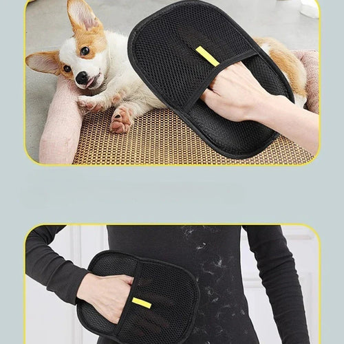 Pet Hair Removal Glove for Clothes and Furniture