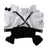 English Style Gentleman Dog Dress Puppy Suit with Tie for Formal Occasions Four Seasons Wedding Pet Photo Teddy Clothes