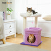 PEQULTI Cat Tree Tower with Condo and Sisal Scratching Posts