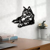 1pc Maine Coon Metal Wall Art, Cat Sculpture Decor for Bedroom, Powder-Coated Holiday Gift for Cat Lovers