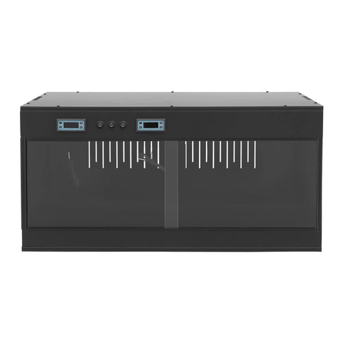 Reptile Lounge Habitat with Glass Sliding Door and Intelligent Thermostat 80*40*40cm Reptile Breeding Box LCD Reptile Pet  Box