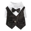 English Style Gentleman Dog Dress Puppy Suit with Tie for Formal Occasions Four Seasons Wedding Pet Photo Teddy Clothes