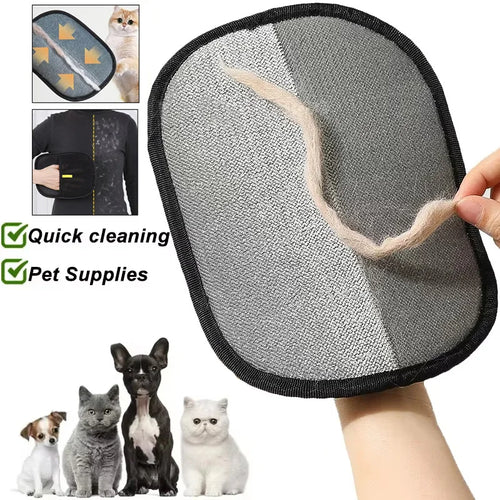 Pet Hair Removal Glove for Clothes and Furniture