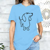 Dachshund Dog Graphic Print Women T Shirt Casual Summer Short Sleeve O Neck Loose Tees Ladies Cute Pet Animal Streetwear Tops