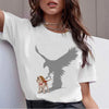 Hot Sale Bull Terrier Rottweiler Kawaii Printed TShirt Women Beagle Cute Whippet Funny Dog T-shirt Collie Malinois Women Clothes