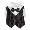 English Style Gentleman Dog Dress Puppy Suit with Tie for Formal Occasions Four Seasons Wedding Pet Photo Teddy Clothes