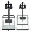 Reptile Terrarium Adjustable Dual-head Lamp Stand Adsorption Removable UVB UVA Lamp Stand Reptile Habitat Supplement Calcium