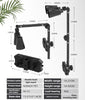 Reptile Terrarium Adjustable Dual-head Lamp Stand Adsorption Removable UVB UVA Lamp Stand Reptile Habitat Supplement Calcium