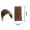 Cute Rabbit Roller Toys Natural Wooden Pine Dumbells Unicycle Bell Chew Toys for bird Guinea Pigs Rat  Small Pet Molars Supplies