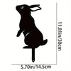 Rabbit Art Sculpture – Hollow Wrought Iron Figurines, Dust Proof and Realistic Rabbit/Squirrel for Garden, Home, and Yard