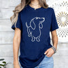 Dachshund Dog Graphic Print Women T Shirt Casual Summer Short Sleeve O Neck Loose Tees Ladies Cute Pet Animal Streetwear Tops