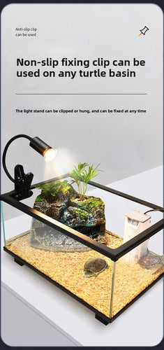 Reptile UVB Heating & Basking Light, Terrarium Insulation Lamp with Sterilization, Aquarium Sunlight Bulb for Reptile Tank