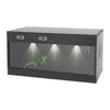 Reptile Lounge Habitat with Glass Sliding Door and Intelligent Thermostat 80*40*40cm Reptile Breeding Box LCD Reptile Pet  Box
