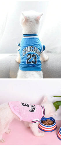 Dog Basketball Jersey Clothes Boy Girl Dog Pet Vest Clothes Puppy Shirt Apparel Cute Outfit Summer T-shirt for All Breeds XS-5XL