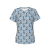 LOVE Blue Heeler Australian Cattle Dog T-Shirt Women Short Sleeve T Shirts O-Neck Clothes Cotton Summer Tees Streetwear