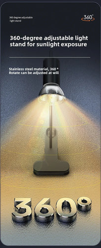 Reptile UVB Heating & Basking Light, Terrarium Insulation Lamp with Sterilization, Aquarium Sunlight Bulb for Reptile Tank