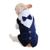 English Style Gentleman Dog Dress Puppy Suit with Tie for Formal Occasions Four Seasons Wedding Pet Photo Teddy Clothes