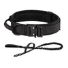 Tactical Dog Collar with Control Handle — 1000D Nylon, Double Closure & D-Ring | Collar Only or Collar & Leash Set | M–XL