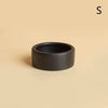 (BBQ4)Reptile Food Bowl Anti-Escape Ceramic Feeder Dish Black Reptile Water Bowl For Hermit Crab Gecko Chameleon Corn Snake