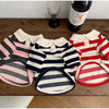 Striped Dog Shirt for Small Dogs Breathable Cotton Pet T-Shirt for Teddy Bichon Schnauzer Spring Summer Autumn Puppy Clothes