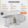 SucceBuy Live Animal Cage Trap - 24x8x8 Folding Humane Trap