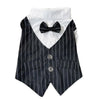 English Style Gentleman Dog Dress Puppy Suit with Tie for Formal Occasions Four Seasons Wedding Pet Photo Teddy Clothes