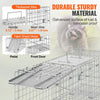 SucceBuy Live Animal Cage Trap - 24x8x8 Folding Humane Trap