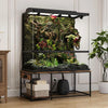 4x2x2 Reptile Enclosure Stand – 48x24 Tall Reptile Tank Stand or 120 Gallon Aquarium Stand, Bearded Dragon Cage, Snake Enclosu