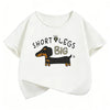 Fashion Dachshund Dog Design T-Shirt Printed T Shirt Boys Girls Summer Clothes Short Sleeve Tops T-Shirts Cute Clothing Kids