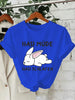 Bunny Is Tired T Shirts Lazy Bunny Graphic Tee Women Casual O Neck Short Sleeve Loose Streetwear Cute Rabbit Print T-Shirt Tops