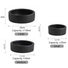 Reptile Food Bowl Anti-Escape Ceramic Feeder Dish Black White Reptile Water Bowl For Hermit Crab Gecko Chameleon Corn Snake