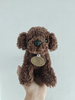 Teddy Dog Plush Toy for Pet Interactive Chew-resistant Puppy Teething Boredom Relief Soft Stuffed Animal Toy for Dog Theme Party