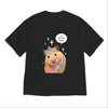 Funny Hamster Princess Meme Graphic T-Shirt for Women Girls Fashion Casual Short Sleeve Cute Y2k Tee Korean Style Versatile Tops