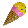 Dog Squeak Chew Toy - Plush Donut Burger Ice Cream Style