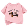 Fashion Dachshund Dog Design T-Shirt Printed T Shirt Boys Girls Summer Clothes Short Sleeve Tops T-Shirts Cute Clothing Kids