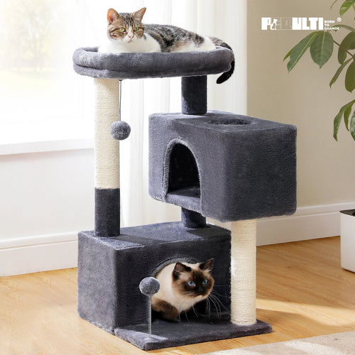 PAWZ Road Large Multi-Level Cat Tree with Condo and Hammock