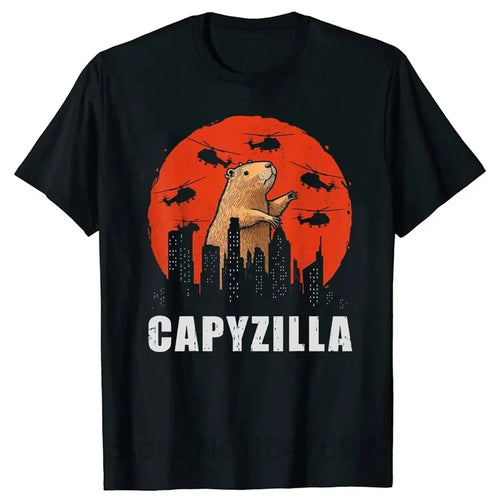 3D Printed Funny Capybara TShirt for WomenRetro Pattern T-Shirts Summer Casual Fashion Loose T-Shirts Round Neck Tops Streetwear