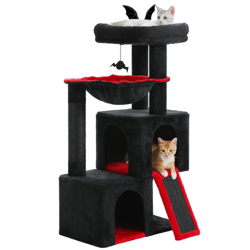 Pequlti 104cm Multi-Level Cat Tree with 2 Condos - Wood