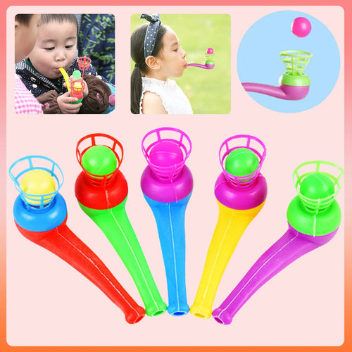 Montessori Floating Blow Pipe Ball Toy - Educational Game