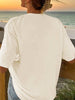 Dachshund and letter print short-sleeved T-shirt Casual and versatile style Suitable for summer daily wear and going out