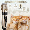 USB Rechargeable Pet Grooming Kit - Low Noise Dog Hair Trimmer